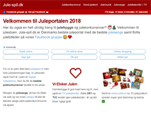 Tablet Screenshot of jule-spil.dk